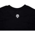 T-shirt noir BMX avec logo blanc au dos, design minimaliste et graphique