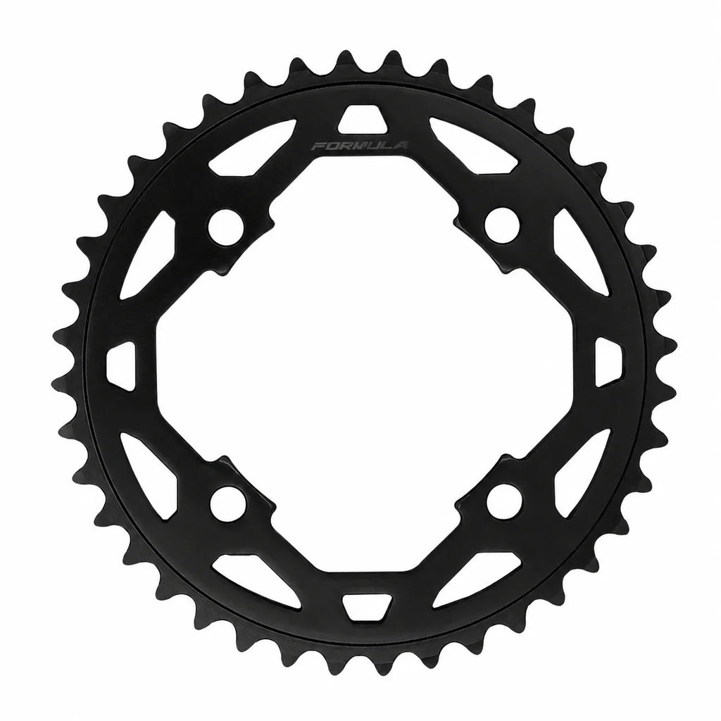 Pignon BMX noir Formula avec denture et découpes, pour vélo de rue et tricks
