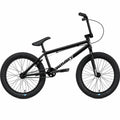 Vélo BMX Sunday noir avec pneus larges sur fond blanc