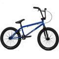 Vélo BMX bleu Sunday avec cadre et pneus noirs sur fond blanc