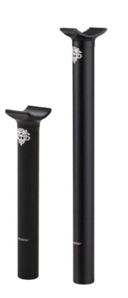 Tiges de selle BMX noires avec logo, accessoires de vélo de freestyle