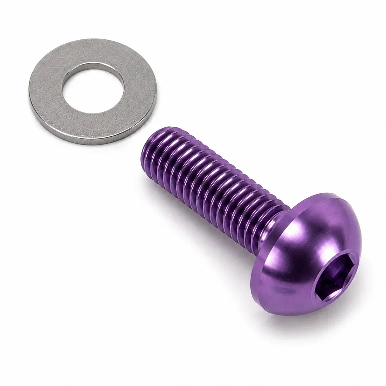 Vis violet titane profile pour BMX avec rondelle métallique, pièce de rechange pour vélo