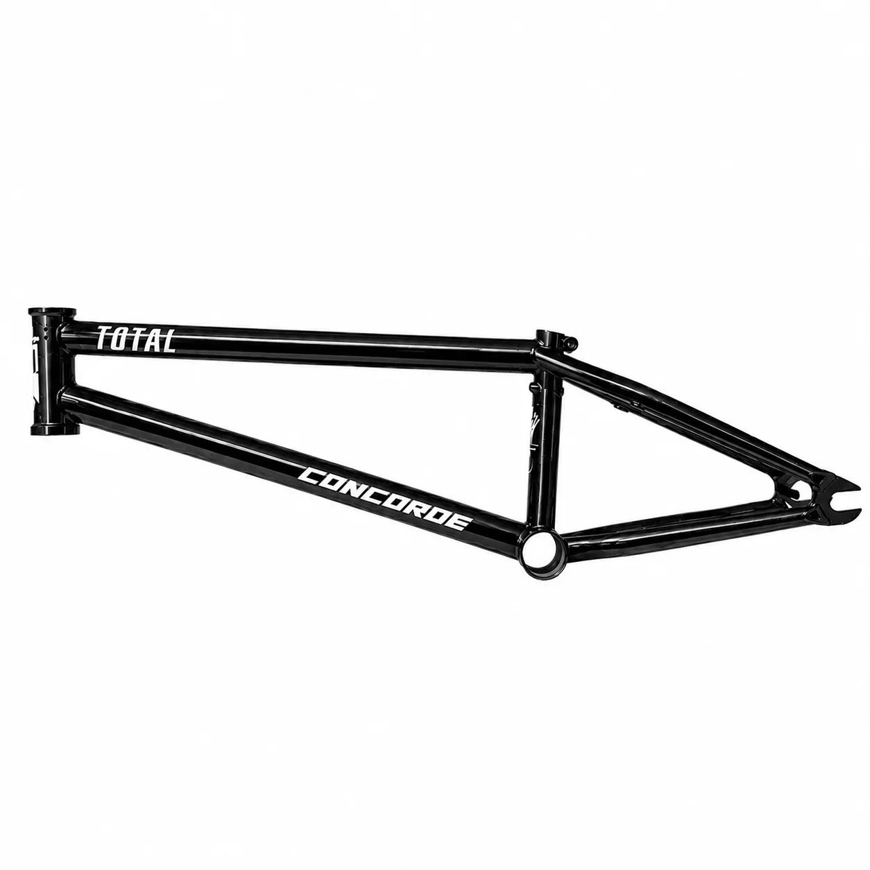 Cadre de BMX noir Total Concorde, design robuste pour freestyle et tricks