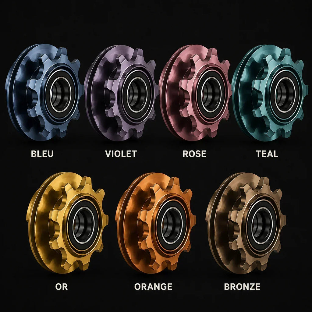 Driver profile Roulements de moyeu BMX en plusieurs couleurs : bleu, violet, rose, teal, or, orange, bronze