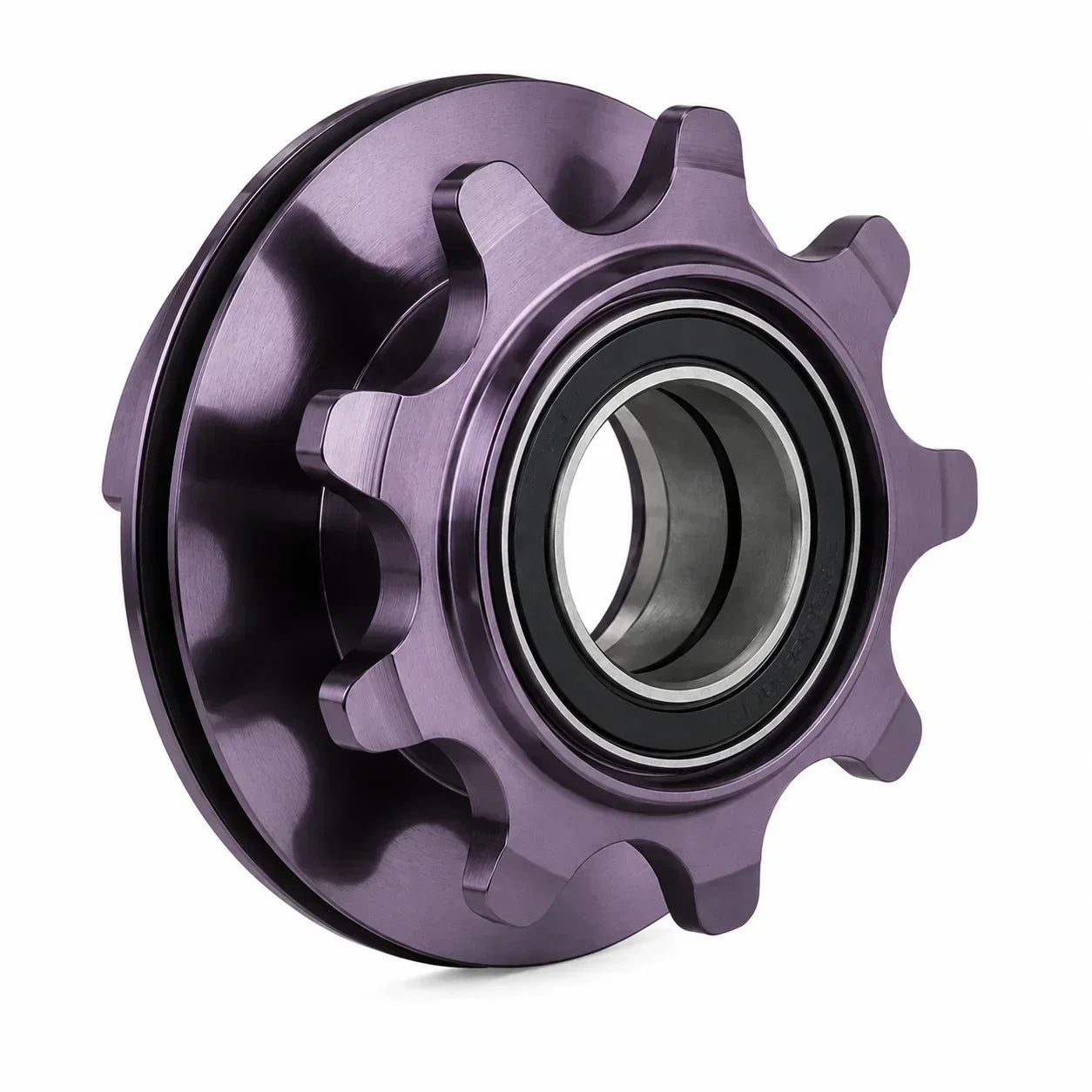 Pignon BMX violet avec roulement intégré, composant de vélo de freestyle