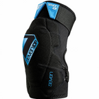 Genouillère de protection BMX Seven iDP noire avec détails bleus