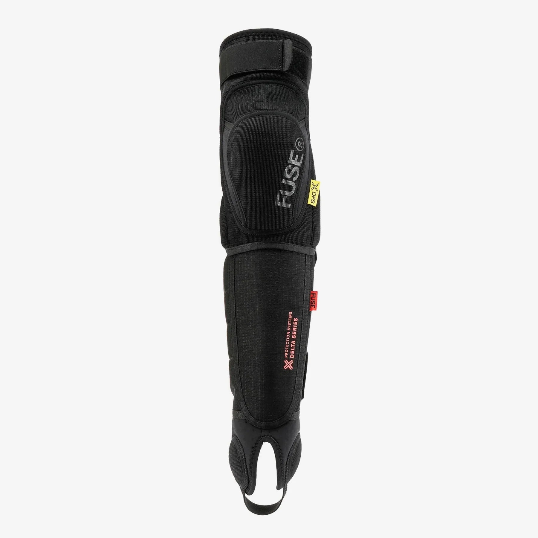 Protège-tibia noir Fuse Delta Series pour BMX