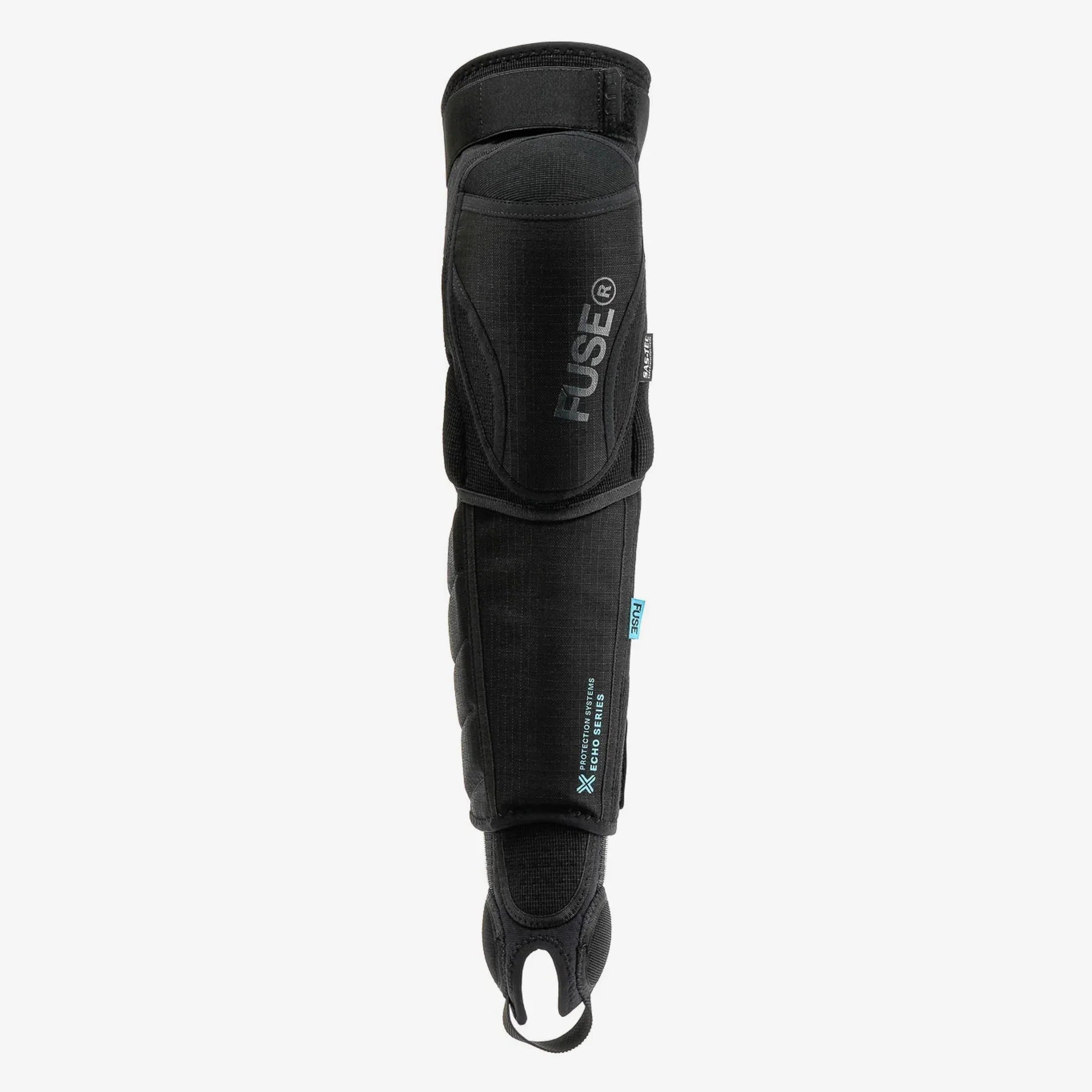 Protège-tibia noir Fuse Echo Series pour BMX