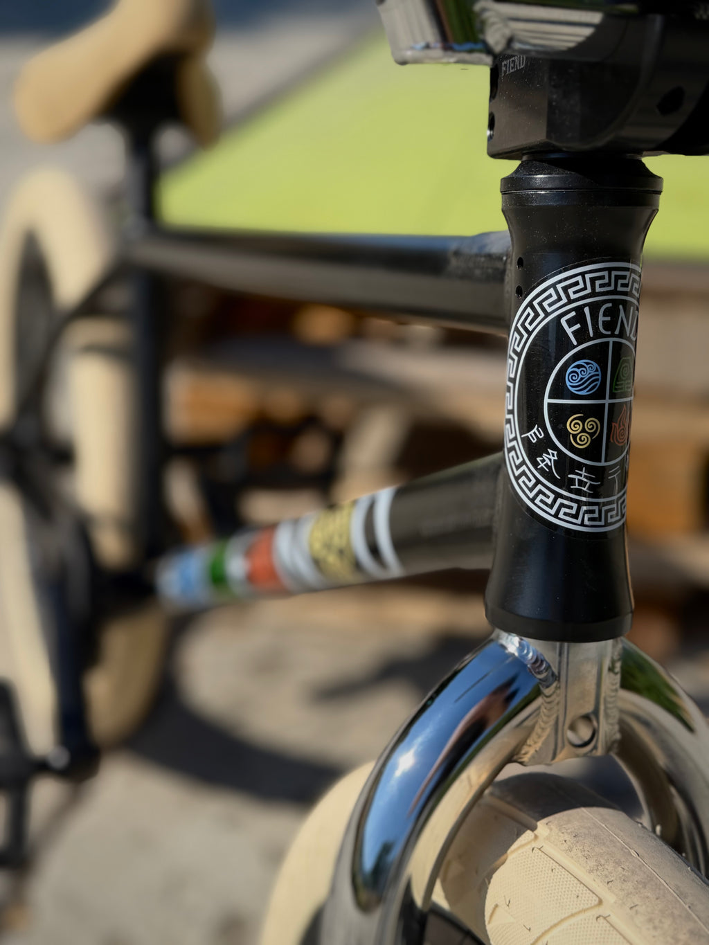 BMX CUSTOM FIEND RAEKES 20.80" BLACK / CHROME