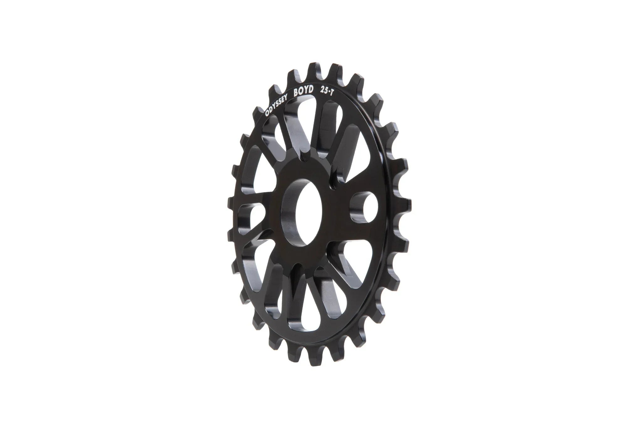 Pignon BMX Odyssey Boyd 25 dents noir, composant de vélo freestyle robuste et léger