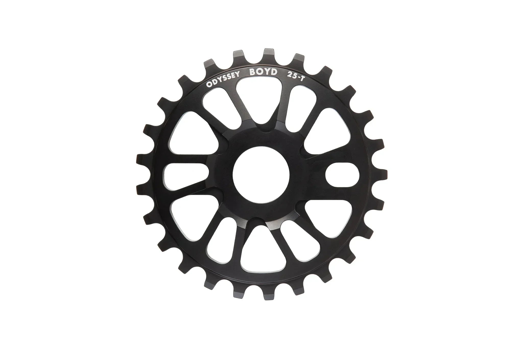 Pignon BMX Odyssey Boyd 25 dents noir avec design aéré