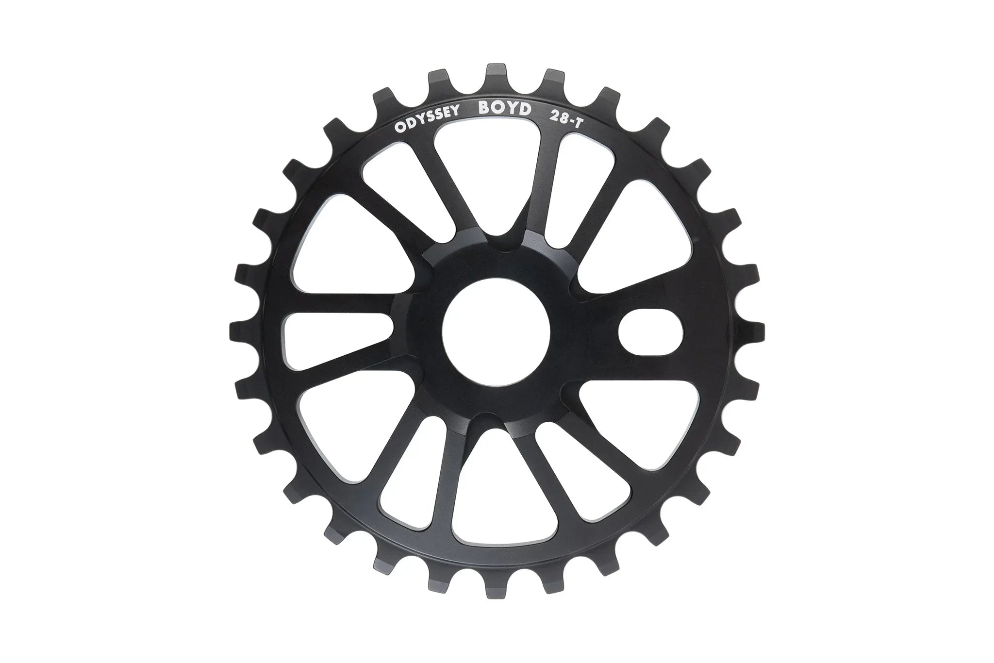 Pignon BMX Odyssey Boyd 28 dents noir avec design aéré