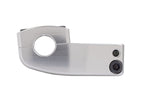 Pièce métallique de vélo BMX avec vis et ouverture circulaire