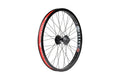 Roue BMX Odyssey noire avec jante rouge et rayons métalliques