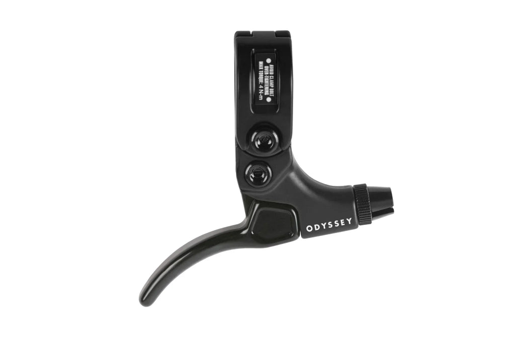 Levier de frein BMX Odyssey noir, composant vélo tout terrain robuste et ergonomique