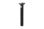 Tige de selle BMX noire avec logo blanc, design robuste pour vélo de freestyle