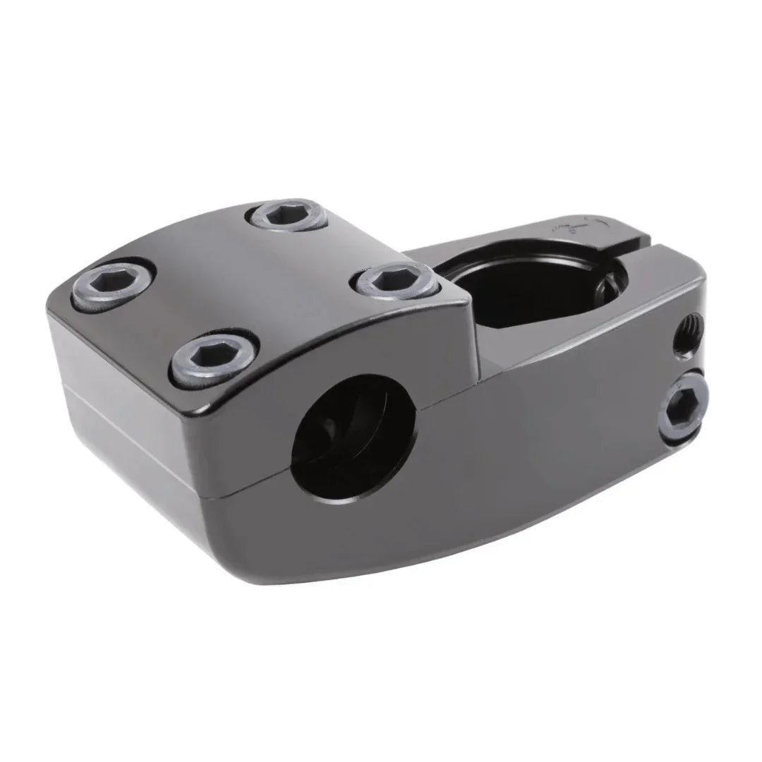 Potence BMX noire avec vis hexagonales pour guidon