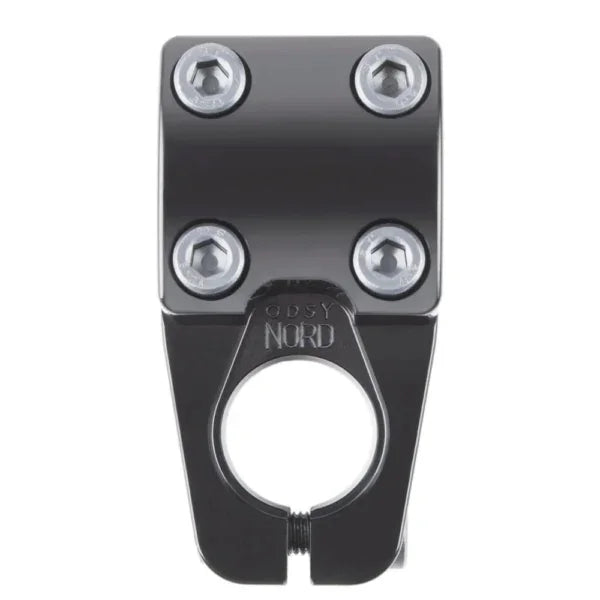 Pince de fourche BMX noire Odyssey Nord avec vis hexagonales, composant de vélo freestyle
