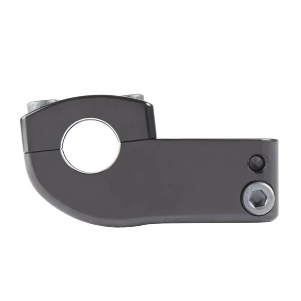 Pince de fourche BMX noire avec vis de réglage, composant vélo tout terrain