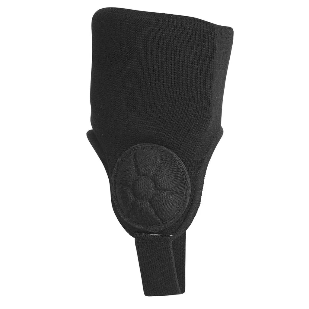 Protège-genou noir pour BMX avec rembourrage circulaire et texture tricotée