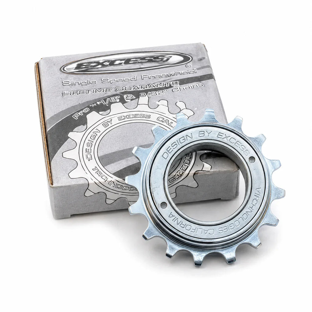 Pignon libre Excess pour BMX, compatible chaînes 1/8" et 3/32", garantie à vie