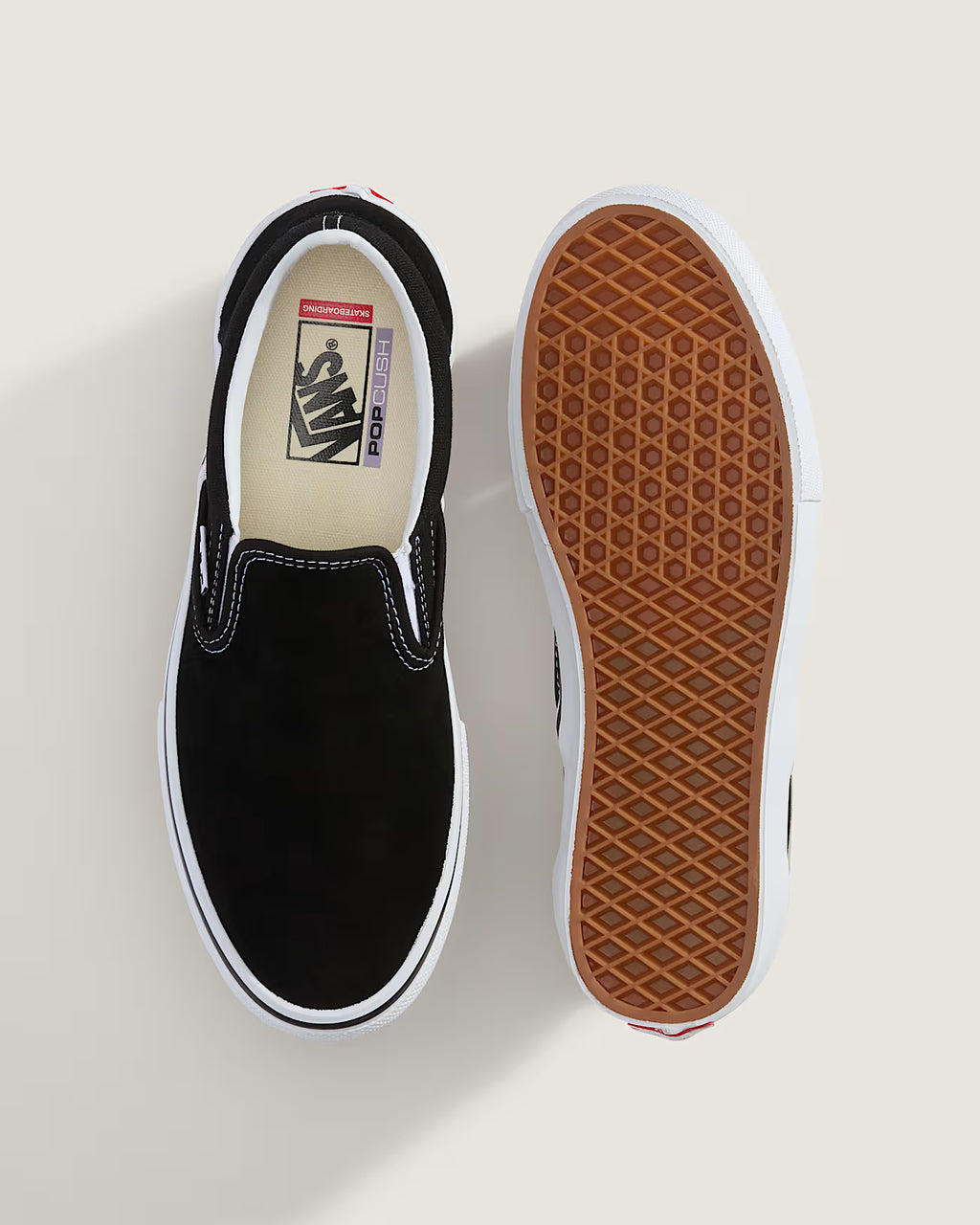 CHAUSSURES VANS SKATE SLIP ON BLACK/WHITE