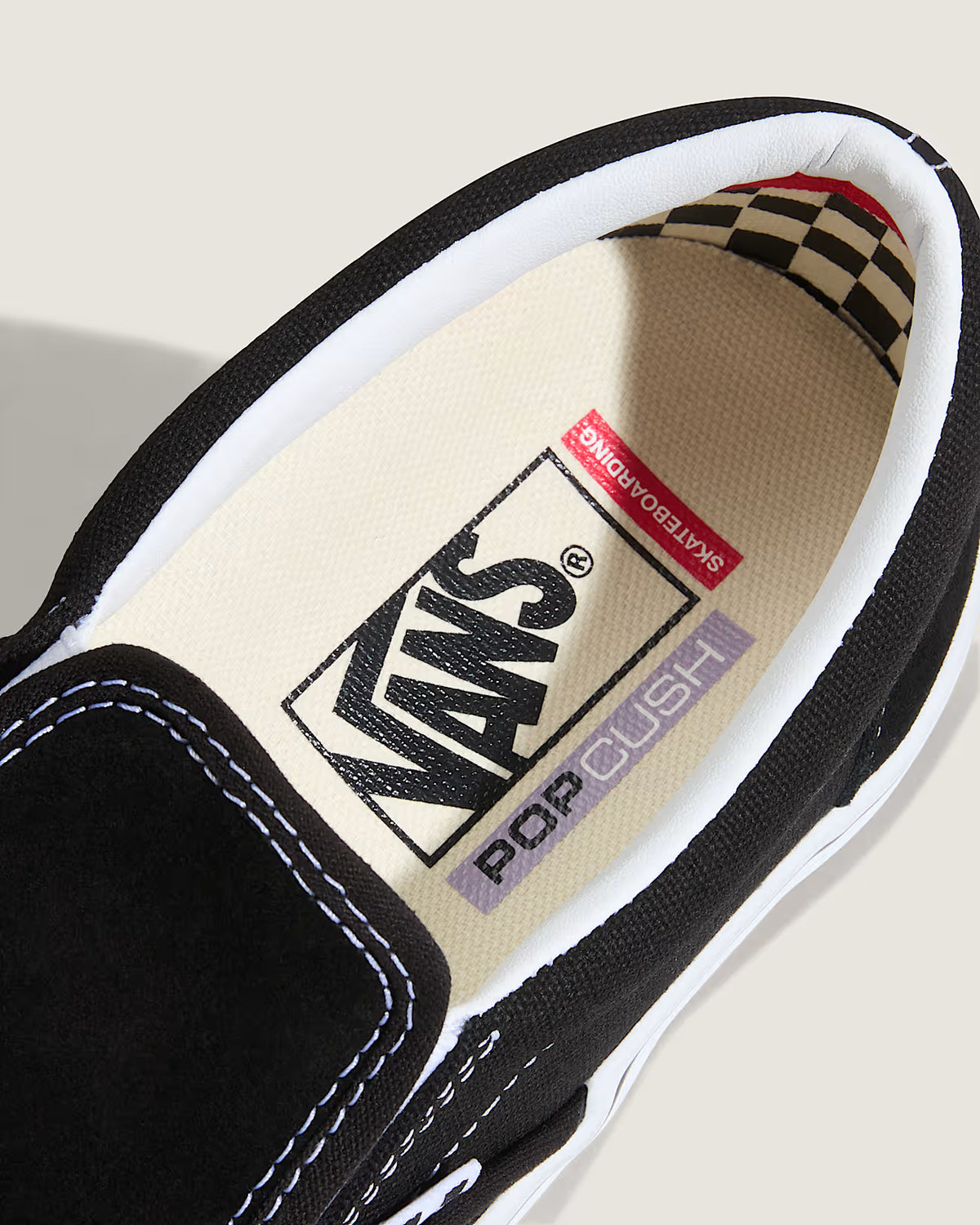 CHAUSSURES VANS SKATE SLIP ON BLACK/WHITE