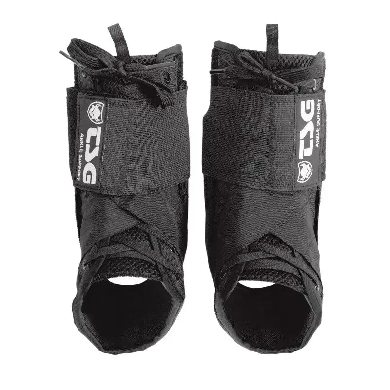 Protège-chevilles noirs TSG pour BMX, avec sangle ajustable et support cheville