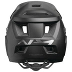 Casque BMX noir mat avec ventilation et logo YOUDROP, design robuste pour vélo tout terrain