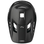 Casque BMX noir ABUS avec ventilation et design robuste pour vélo tout terrain