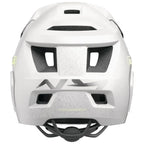 Casque BMX blanc avec ventilation et logo YOU DROP, design moderne pour vélo tout terrain