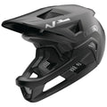 Casque de BMX noir avec mentonnière amovible et ventilation