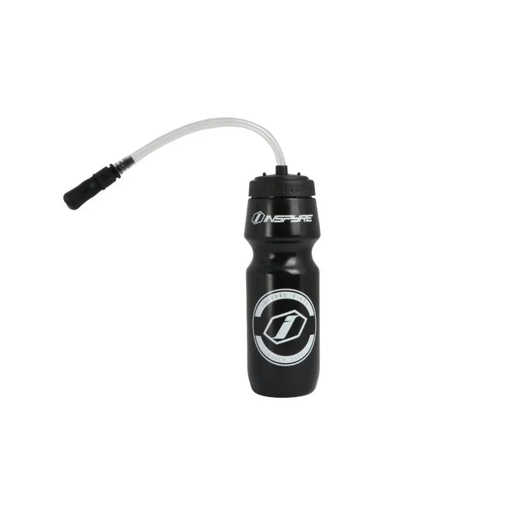 Bouteille d'eau noire INSPIRE avec tube buccal pour BMX et vélo