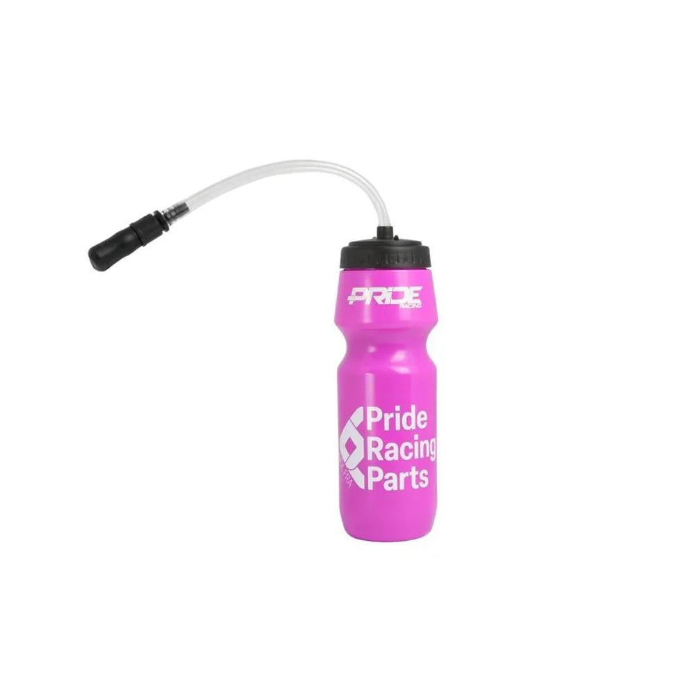 Bouteille d'eau rose Pride Racing Parts avec tube de buvette pour BMX