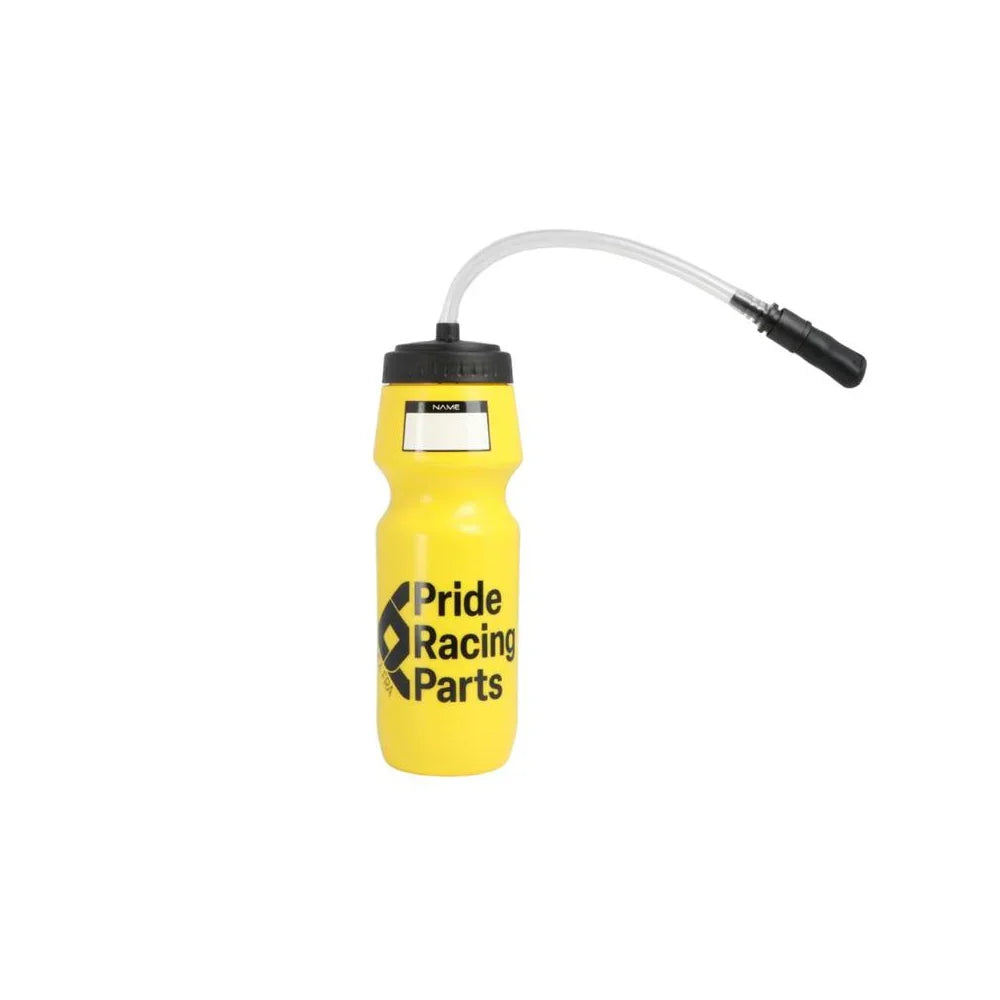 BIDON jaune Pride Racing Parts avec tube de boisson pour cyclisme BMX