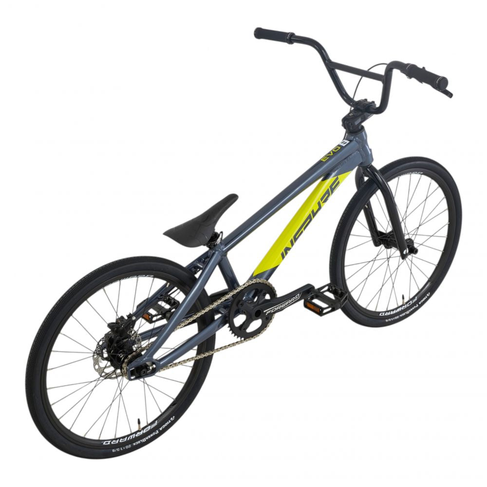 BMX Inspyre Evo Disk 2027 EXPERT XL gris, vue trois quarts arrière