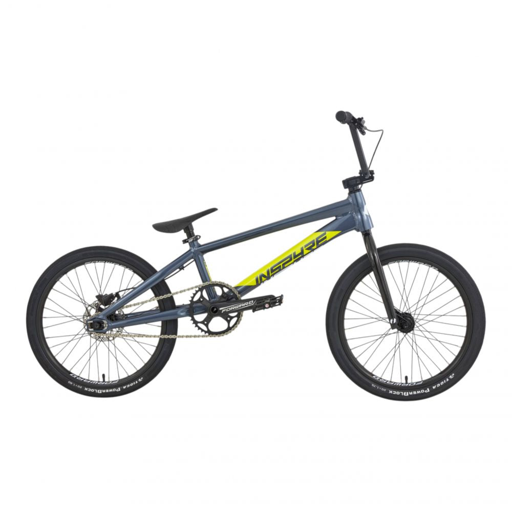 BMX Inspyre Evo Disk 2027 PRO gris, vue de profil