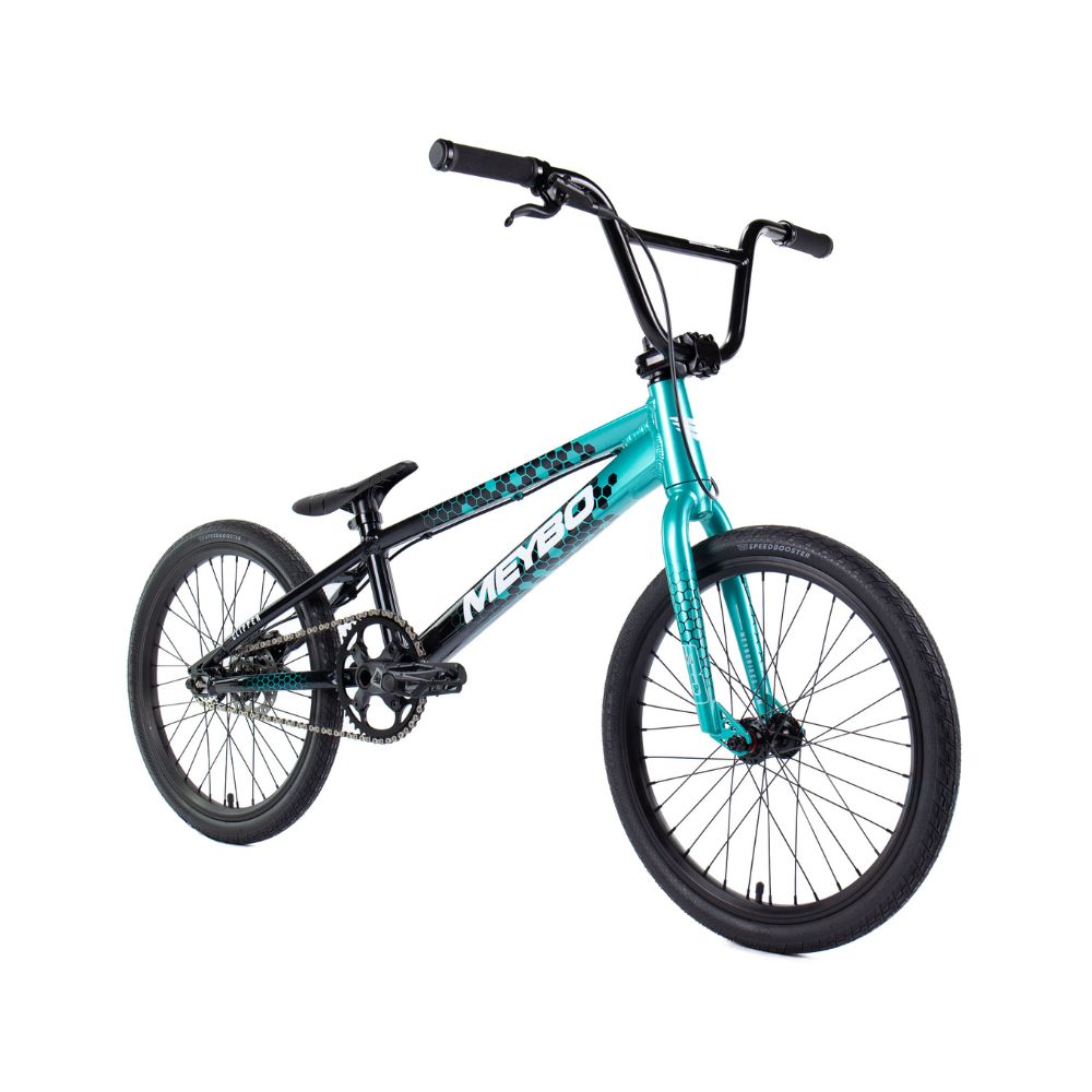 Bmx Meybo Clipper 2026 Pro 21" Black-Green-White, profil gauche