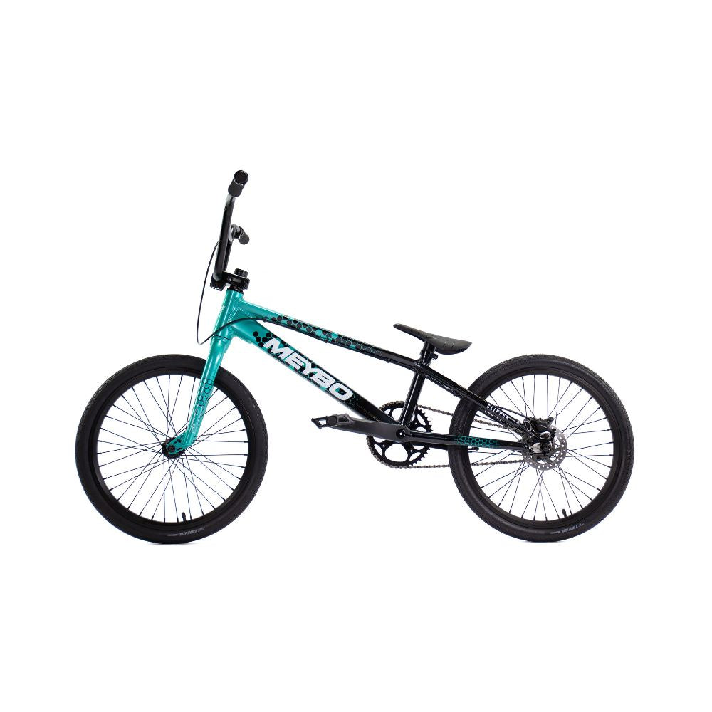 Bmx Meybo Clipper 2026 Pro 21" Black-Green-White, trois quarts avant