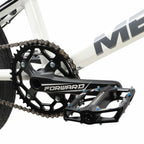 Bmx Meybo Holeshot Custom Expert White-Black-Grey, trois quarts avant