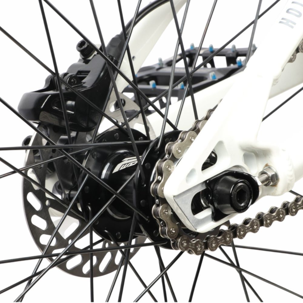 Bmx Meybo Holeshot Custom Expert White-Black-Grey, trois quarts arrière