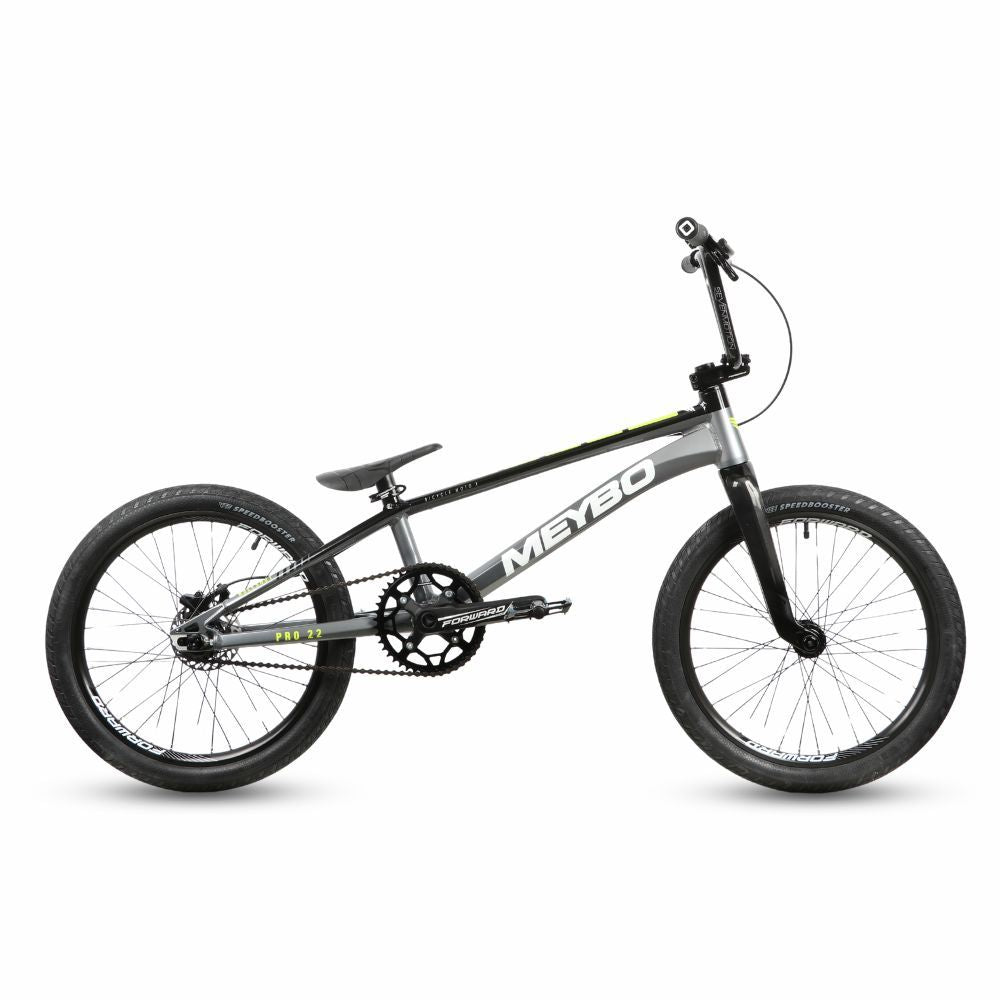 Bmx Meybo Holeshot Custom Pro 22" Grey-Black-Lime, profil droit
