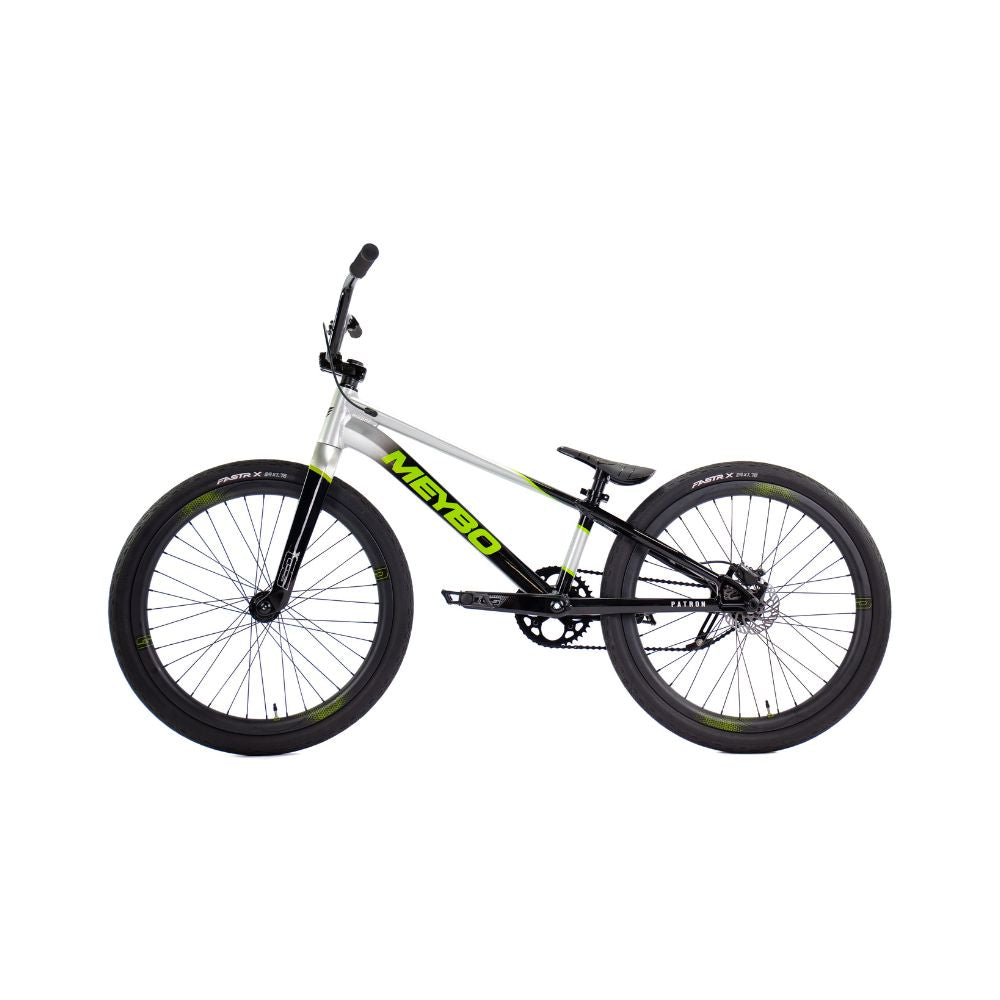 Bmx Meybo Patron 2026 Cruiser Black-Grey-Lime, trois quarts avant