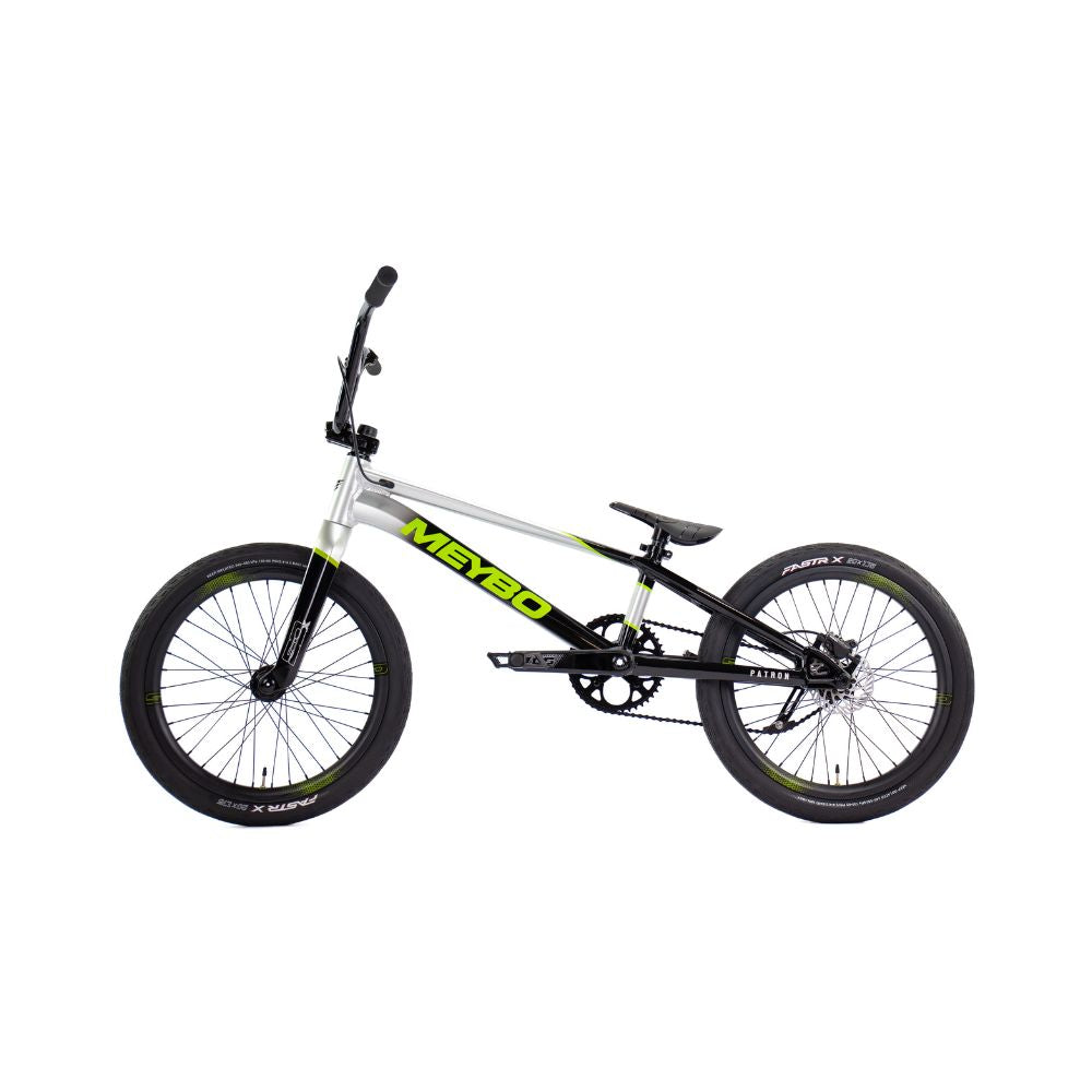 Bmx Meybo Patron 2026 Pro 22.5" Black-Grey-Lime, trois quarts avant