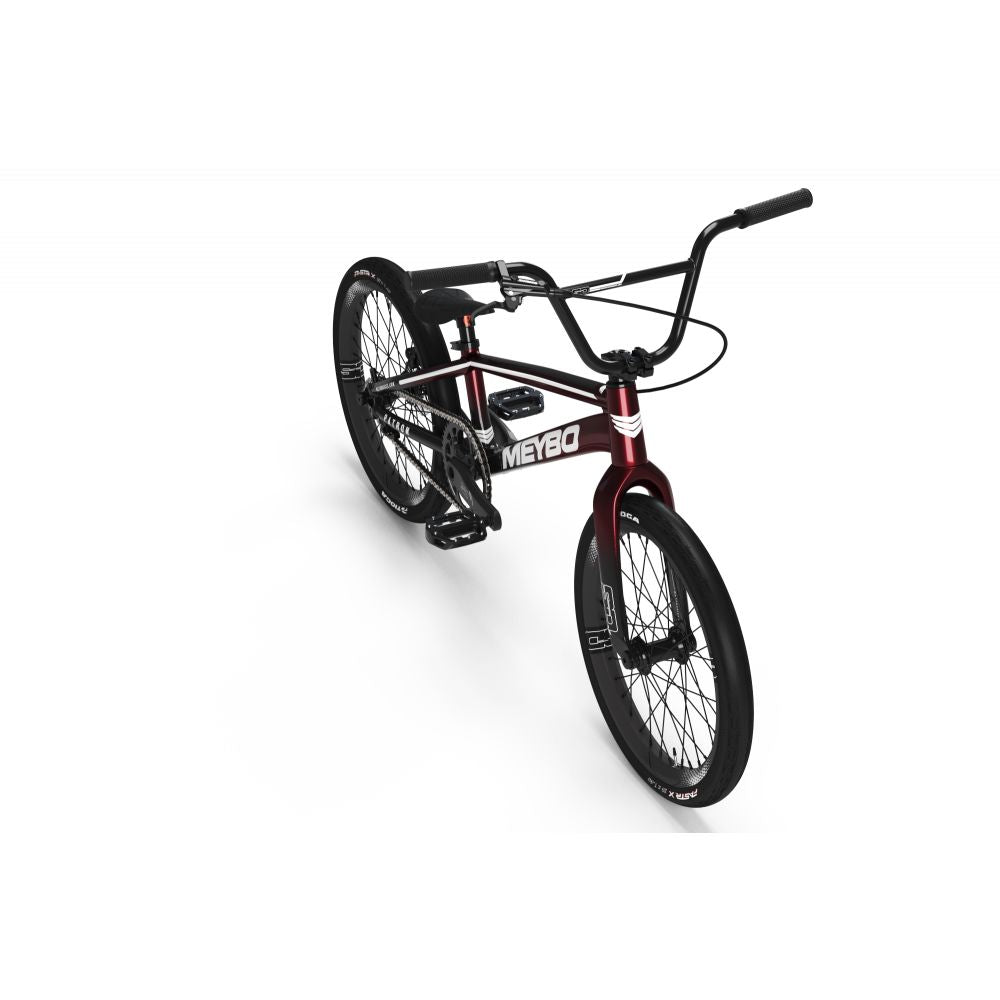 Bmx Meybo Patron 2025 Pro 22" Red-Black-White, trois quarts arrière