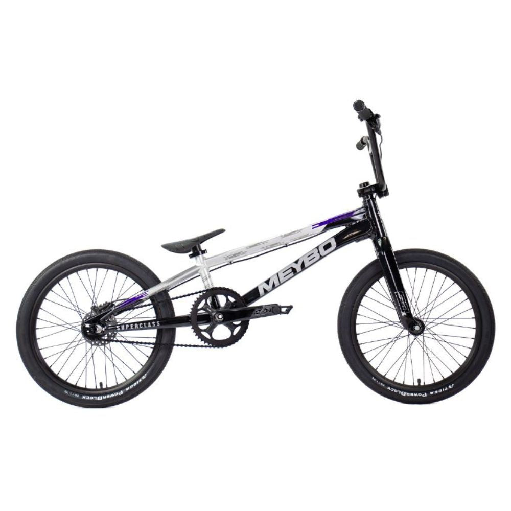 Bmx Meybo Superclass 2026 Pro 23" Black-Grey-Purple, profil droit