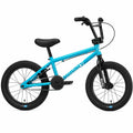 Vélo BMX bleu ciel Sunday pour enfant avec pneus noirs sur fond blanc