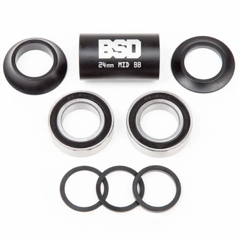 Kit de paliers BSD 24mm MID BB pour BMX avec joints et bagues