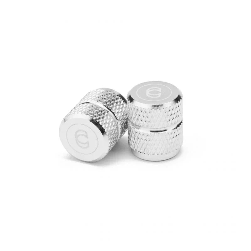 bouchons de valve argent chrome