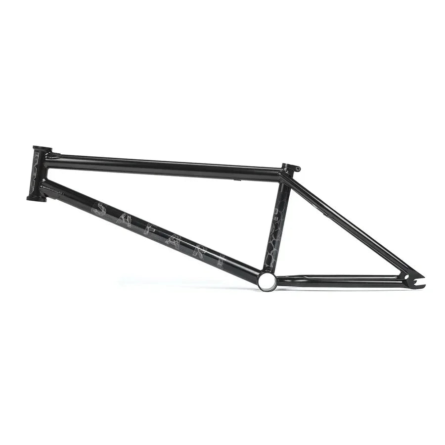 Cadre de BMX noir en acier pour freestyle